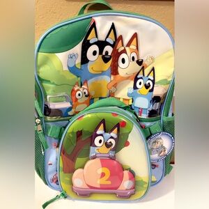 Extra Large Bluey Kids Backpack with Removable Lunch Bag
